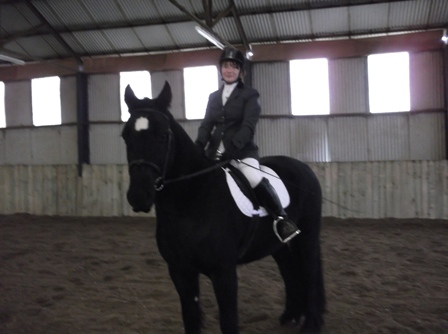 Milo and me at our first dressage competition :)