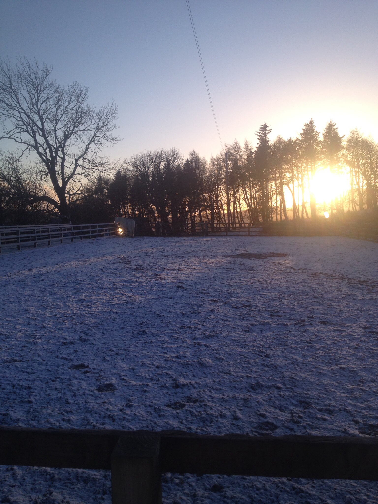Nice wintry sunset