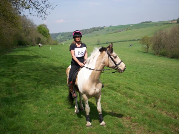 Taking a break and admiring the view during our first sponsored ride!